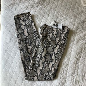 Size 6 H&M  high waisted snake skin jeans